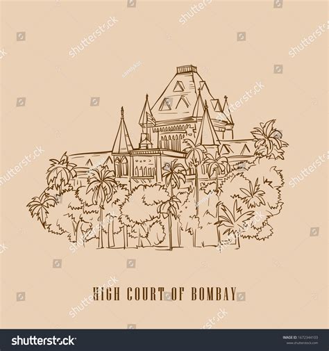 High Court Bombay Vector Illustration Stock Vector (Royalty Free ...