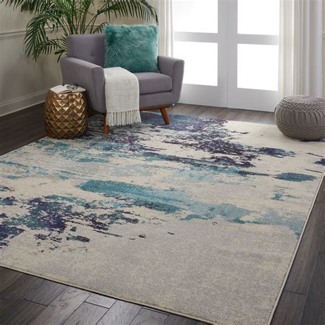 Nourison Celestial CES02 Blue and White 8'x11' Oversized Rug in 2021 ...