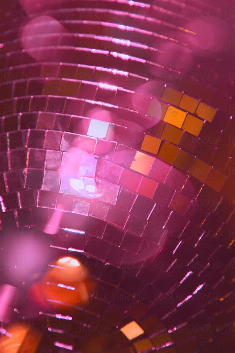 "Pink Disco Ball Party Lights Background" by Stocksy Contributor "Sonja ...