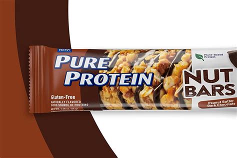 Pure Protein Nut Bars featuring a nut base and 10g of protein