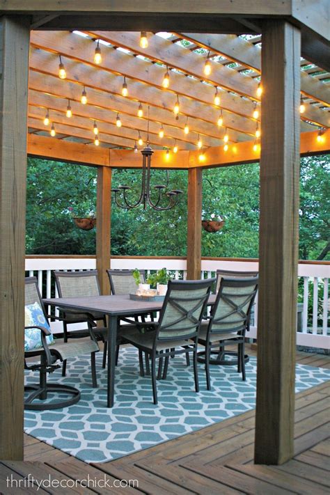 Best 25+ Pergola with lights ideas on Pinterest | Hanging patio lights, Patio lighting ideas diy ...