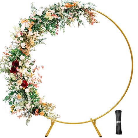 Buy Wedding Arches for Ceremony Wedding Arch 6.6ft Circle Backdrop ...