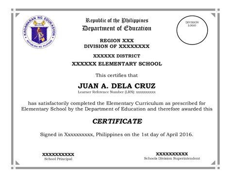 Deped Cert Of Recognition Template : Before you start training for your ...