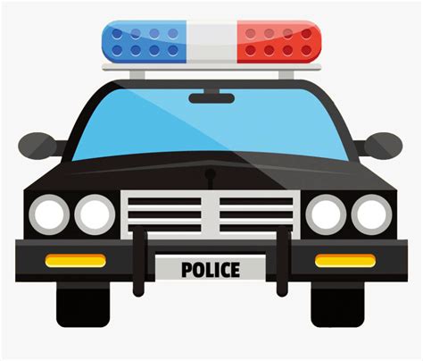 Police Car Clip Art - Cartoon Cop Car Png, Transparent Png - kindpng