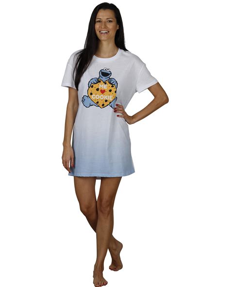 Women's Dorm Disney Nightgowns Soft Night Shirt Graphic Tees, Cookie ...