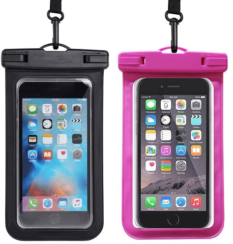 Waterproof Phone Pouch, 2 Pack Waterproof Phone Case, Transparent PVC ...