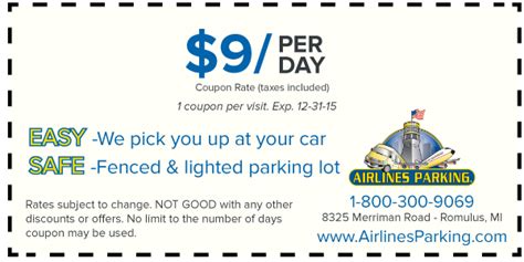 Airlines Parking - Detroit Airport Parking: Detroit Airport Parking Coupons