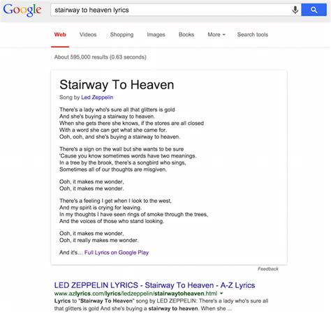 ¿Quieres saber la letra de una canción? Google ahora ya la conoce