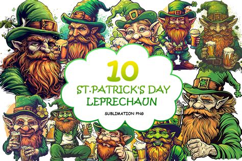 St.Patrick's Day Leprechaun PNG Graphic by PNKArt · Creative Fabrica