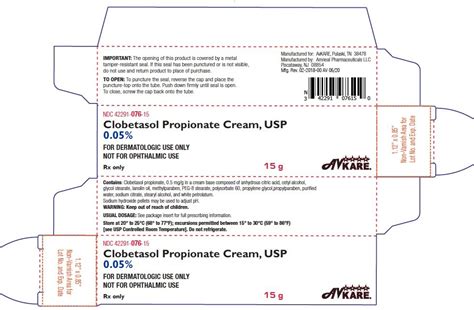 Clobetasol Cream - FDA prescribing information, side effects and uses