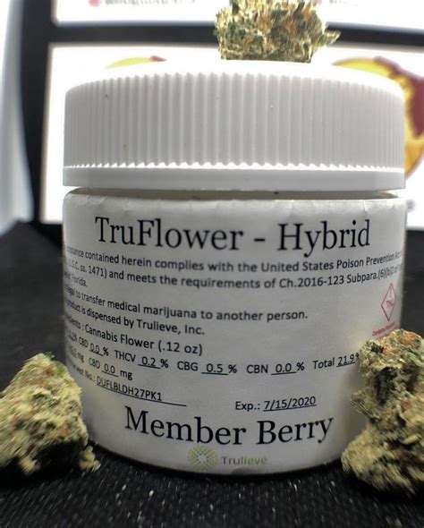 Strain Review: Member Berry by TruFlower - The Highest Critic