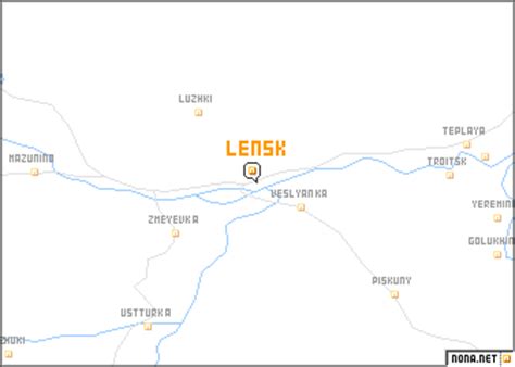 Lensk (Russia) map - nona.net