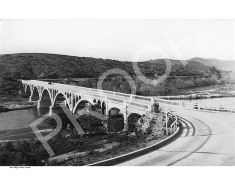 Bonsall Bridge - Oceanside - c. 1915 - San Diego History Center