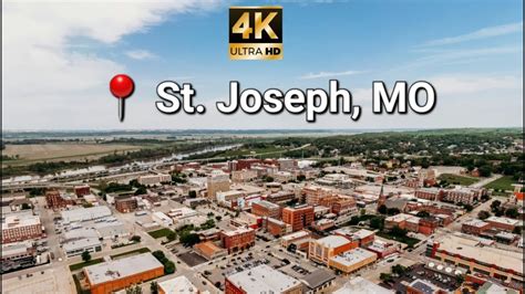 Downtown St. Joseph, MO From Above - Aerial Footage - YouTube