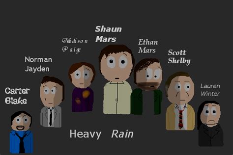 Heavy Rain characters by Slushy-Fan on DeviantArt