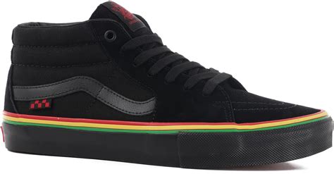 Vans Skate Grosso Mid Shoes - rasta black | Tactics