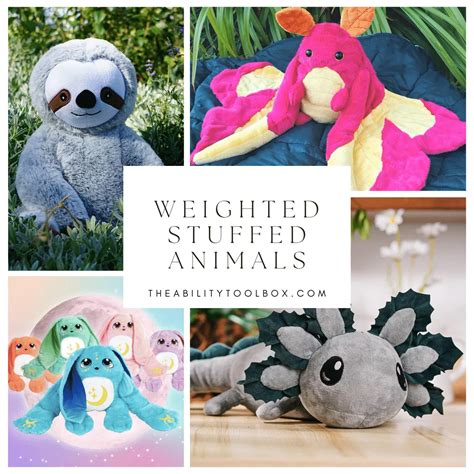 Cuddly Weighted Stuffed Animals for Kids and Adults to Hug