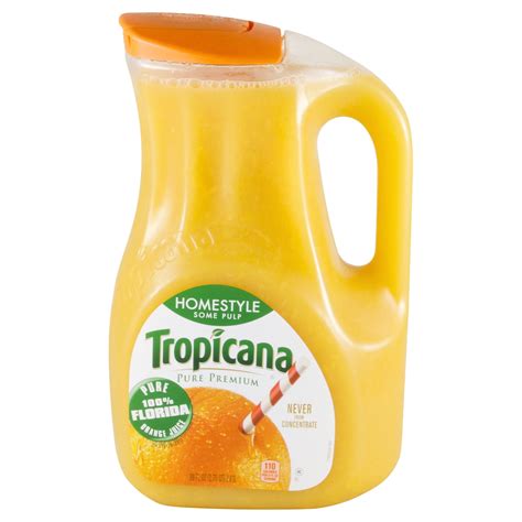 Tropicana Pure Premium Orange Juice Some Pulp 89 oz Dairy | Meijer ...