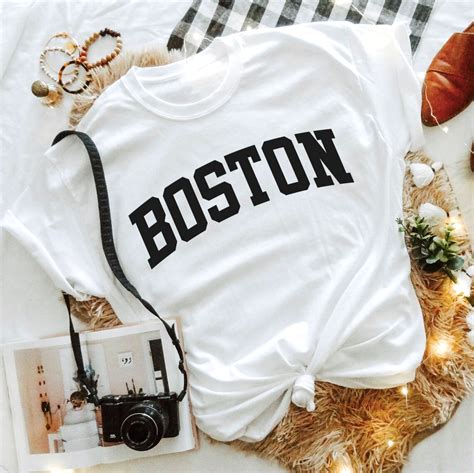 Boston Shirt Boston College T-shirt Boston Massachusetts - Etsy