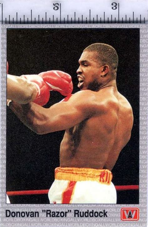 Donovan Ruddock 1991 AW Sports Hall of Fame Boxing Single Trading Card ...