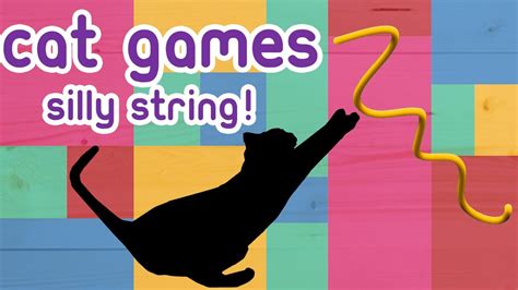 CAT GAMES - Silly String Catch! Entertain Your Cat - YouTube