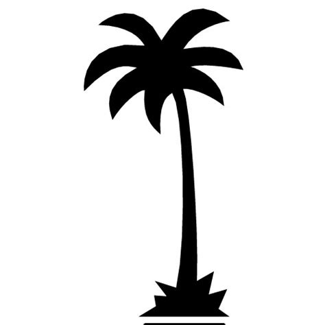 palm tree silhouette clipart - Clip Art Library