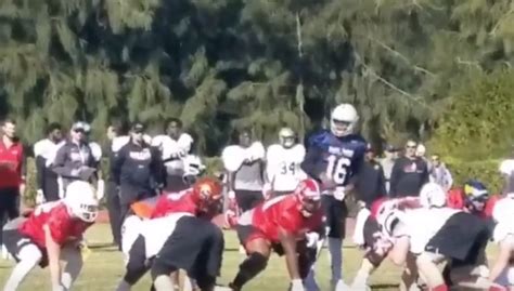 How J.T. Barrett's First Shrine Game Practice Went - The Spun: What's ...