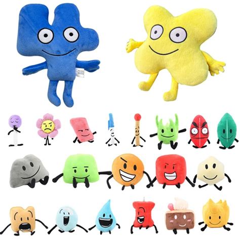 Bfdi Juego de cuatro muñecos de peluche Battle for Dream Island, juguete de peluche Cosplay ...