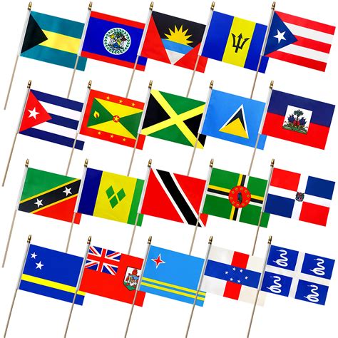 Wavy Flags Independent Caribbean Countries Vector Ima - vrogue.co