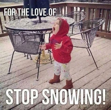 No more snow please | Winter humor, Snow humor, Hilarious