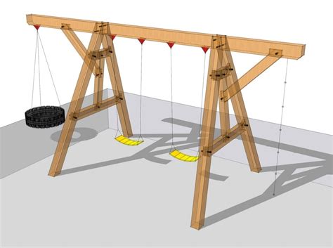 Timber Frame Swing Set Plan - Timber Frame HQ