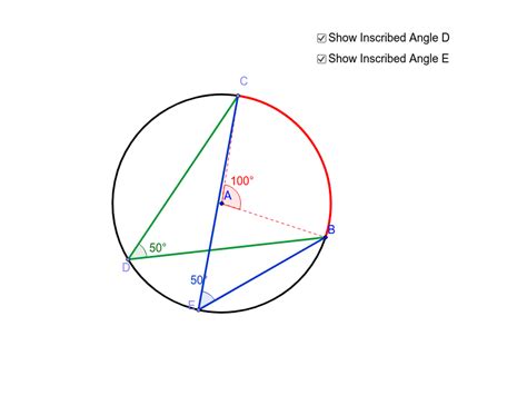 Inscribed Angles (part 2) – GeoGebra