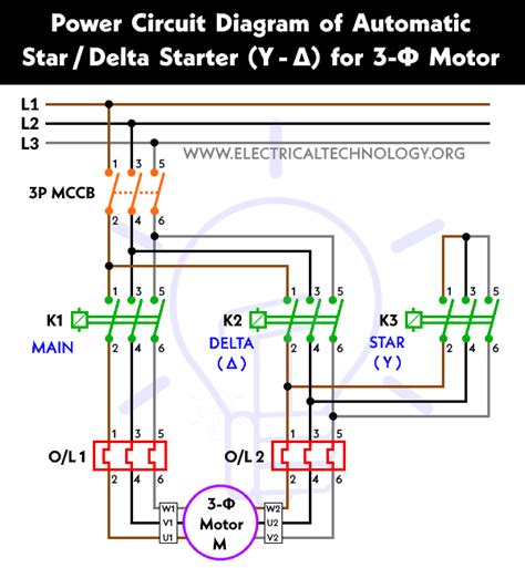 Control Circuit Diagram For Star Delta