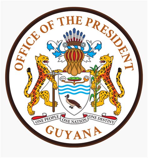 Arms Of The President In Guyana Clipart , Png Download - Guyana Coat Of Arms Symbols ...