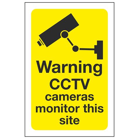 Warning CCTV cameras monitor this site – Linden Signs & Print