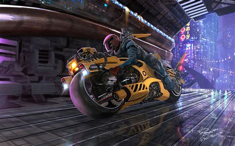 Cyberpunk Bike Runner Wallpaper, HD Fantasy 4K Wallpapers, Images and Background - Wallpapers Den