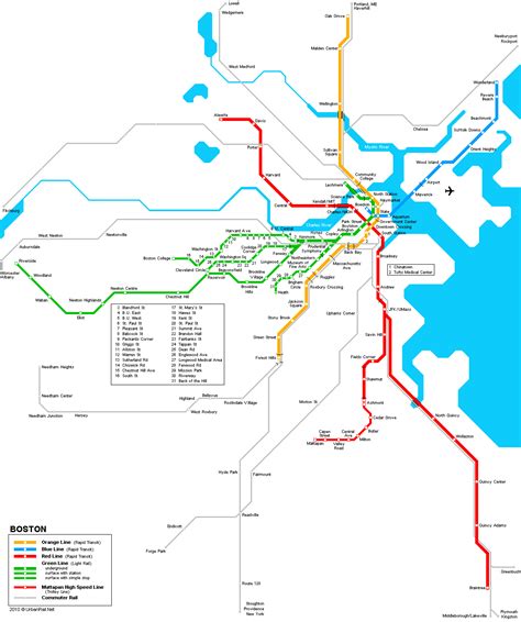 Boston Subway Map 2023