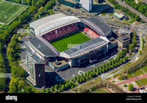 Aerial view, Maison van den Boer Stadion Galgenwaard FC Utrecht ...