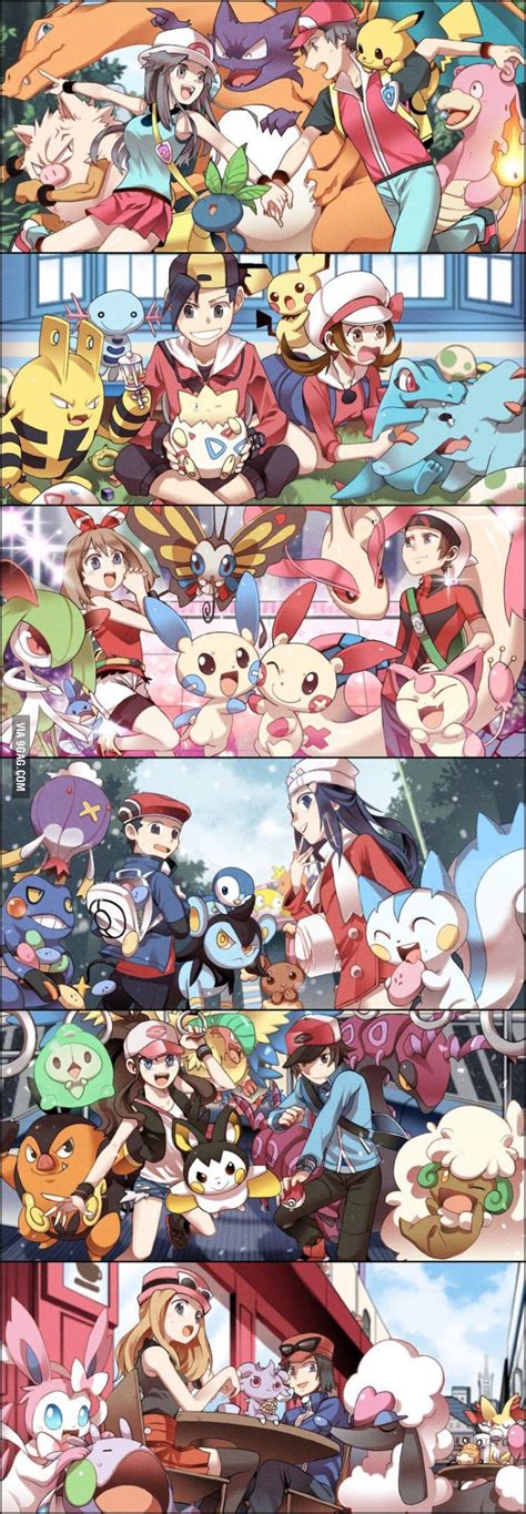 The Pokemon regions - Gaming | Pokemon, Pokemon characters, Pokemon images