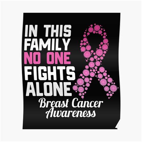 "In This Family No Fights Alone Breast Cancer Awareness Pink Ribbon ...