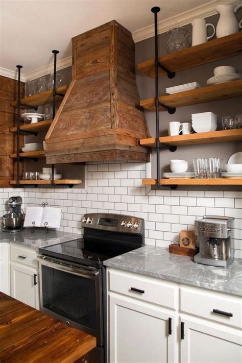 35 DIY SIMPLE KITCHEN OPEN SHELVES DECORATING IDEAS - calandra news ...