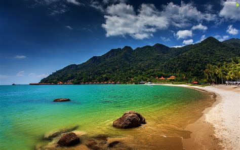 Andaman Sea, Langkawi, Mountains, Coast, Beaches, Malaysia - For phone ...