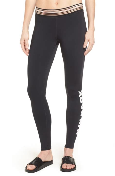 IVY PARK® Stripe Elastic Logo Leggings | Nordstrom