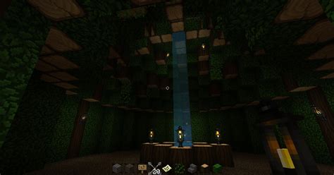 Forest cave that I made last night. : r/Minecraft