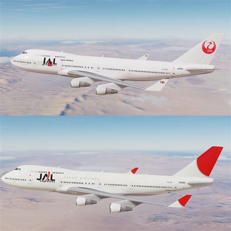 Japan Airlines (JAL) Liveries for B747 in Civil Aircraft Mod (CAM)