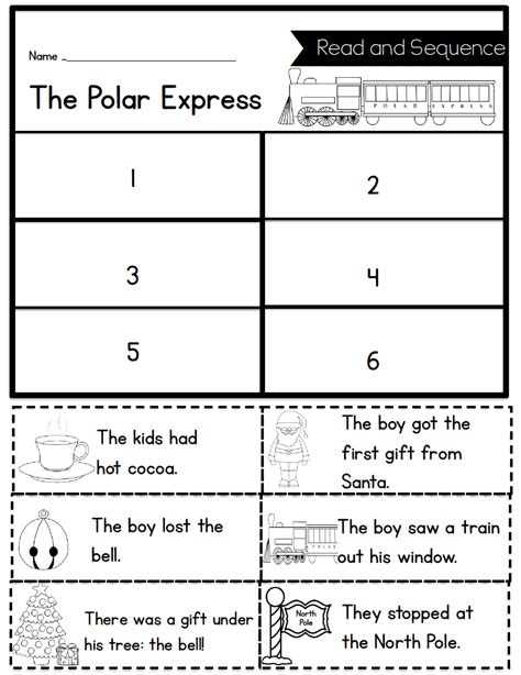 Sarah's First Grade Snippets: Polar Express Activities for First Grade with a FREEBIE