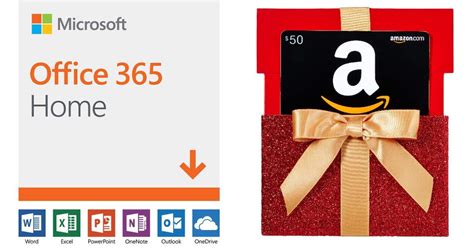 Microsoft Office 365 Home | + $50 Amazon Gift Card!