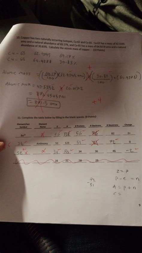 Solved 10. Copper has two naturally occurring isotopes, | Chegg.com