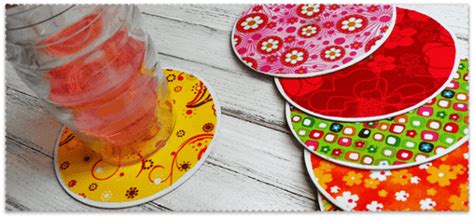 Recycled CD Coasters: put those old CD's and DVD's to a new use!