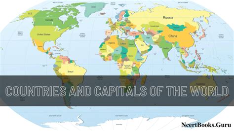 Countries and Capitals of the World | List of Countries and its Capital ...